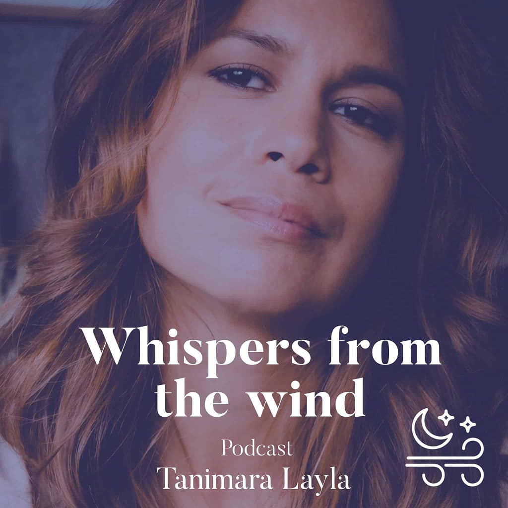 Cover image for 'Whispers from the Wind' podcast, season two by Tanimara, exploring intuitive healing, EMF awareness, and personal transformation through soulful storytelling and energy wisdom.